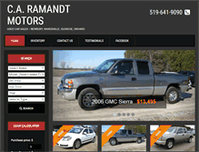 Tablet Screenshot of caramandtmotors.com